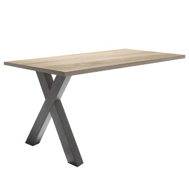 Schreibtisch-Ansatz II 120cm Braun/Anthrazit/Eiche Sonoma Dekor