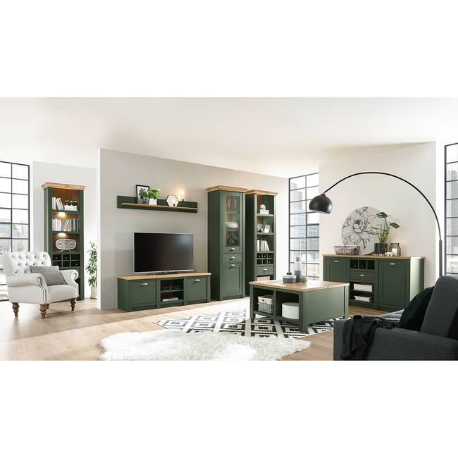 Couchtisch Cardet 96 x 48 x 96cm Grün