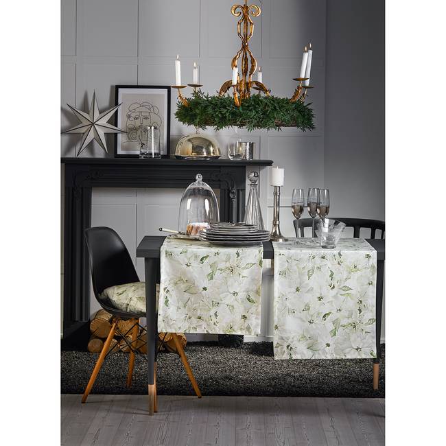 Dekokissen 3614 Weiß/Weiß 39 x 39cm Webstoff