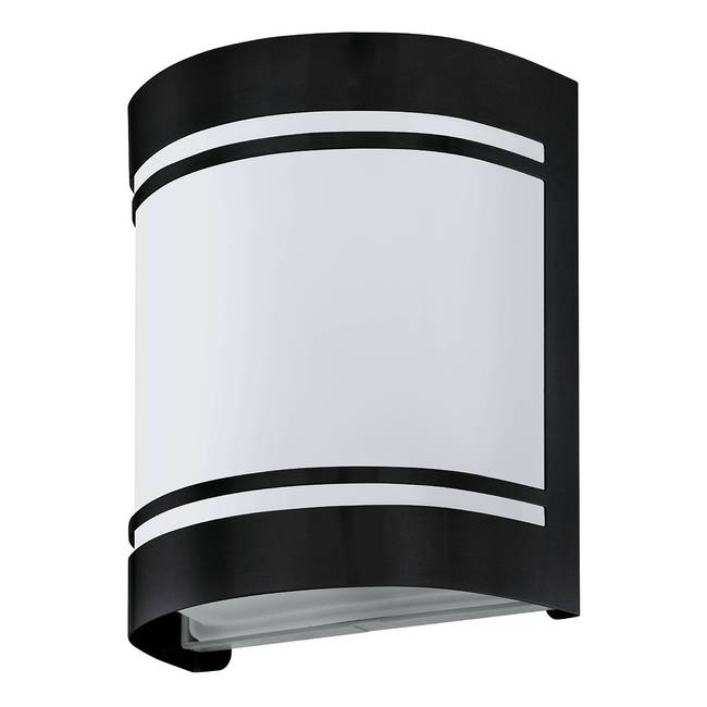 Wandleuchte 14 x 17 x 11cm Schwarz/Weiß