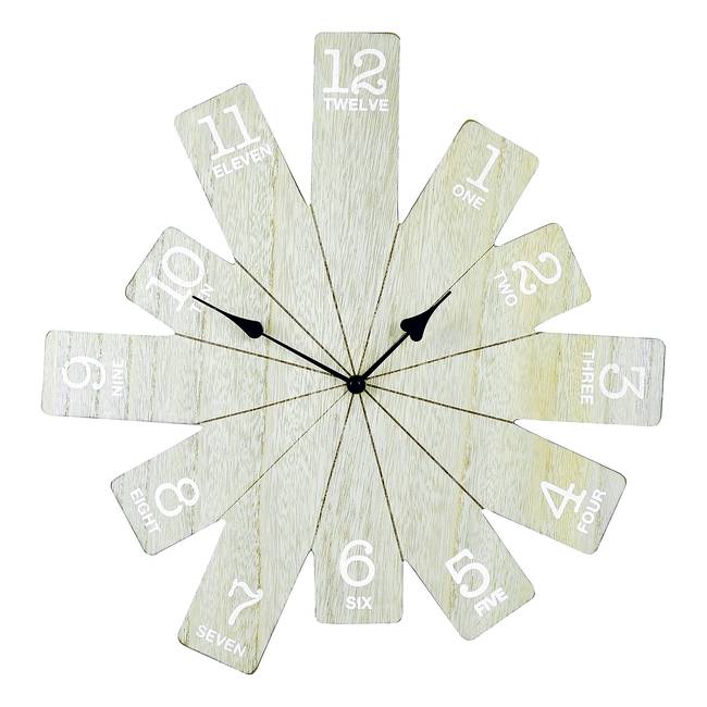 Wanduhr Liezey Holz 45 x 43 x 2cm Braun