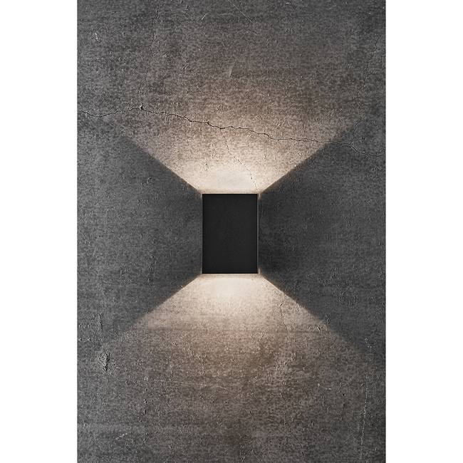 LED-Wandleuchte Fold II 10 x 15 x 5cm Schwarz