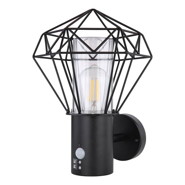 Wandleuchte Horace II 34 x 23cm Schwarz