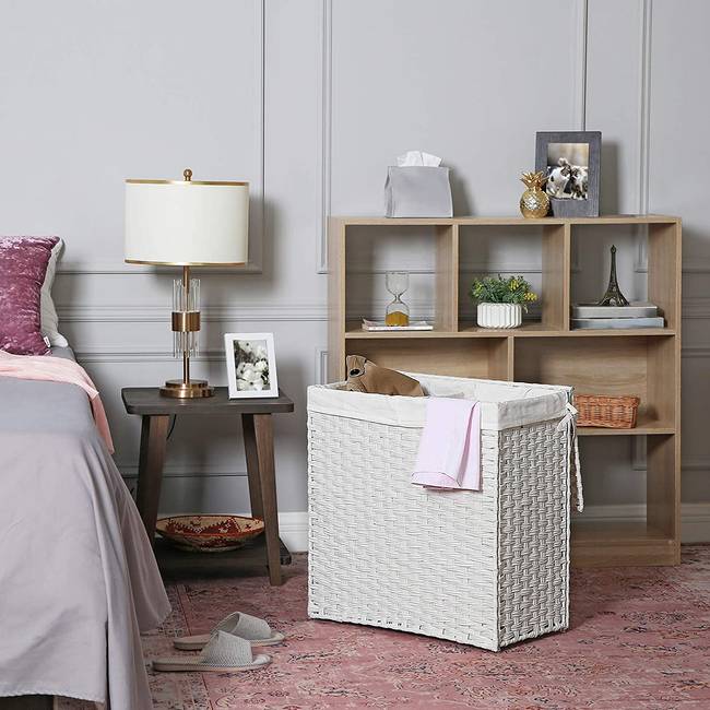 Wäschekorb La Boisse 46 x 60cm 46 x 60 cm Weiß