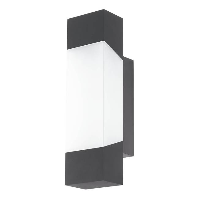 LED-Wandleuchte 8 x 29 x 11cm Schwarz/Weiß