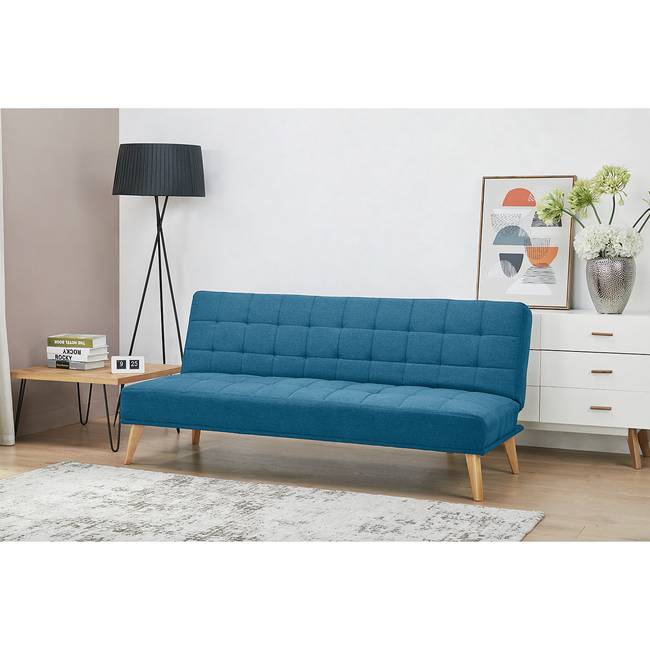 Schlafsofa Caribe Blau Filz Blix 180 x 81 x 86cm Skandi