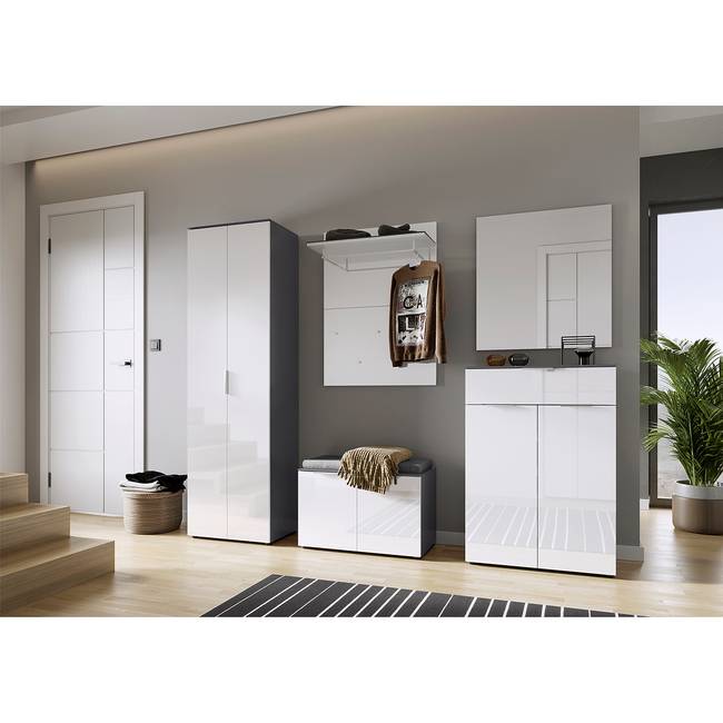 Spiegel 74 x 80 x 3cm Grau Spanplatte, beschichtet 74 x 80 x 3cm