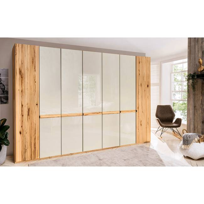 Drehtürenschrank I 350 x 236cm Braun/Beige/Champagner