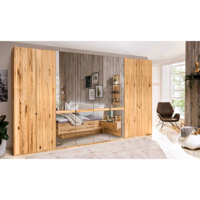 Drehtürenschrank VI 236cm Braun 4 Spiegeltüren