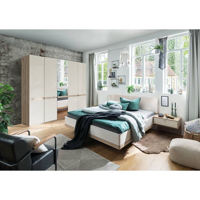 Drehtürenschrank Barcelona III 250 x 236cm Braun 1 Spiegeltür