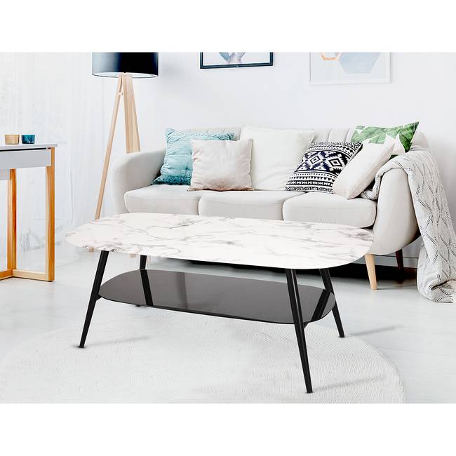 Couchtisch Ladis 120 x 45 x 60cm Schwarz