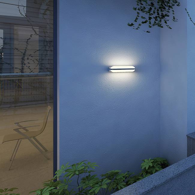 LED-Wandleuchte Buitenlampen II 18 x 4 x 9cm Schwarz