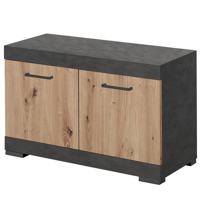 Garderobenbank 80 x 50 x 35cm Braun