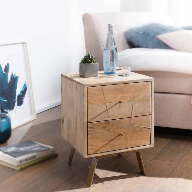 Nachtkommode Bruna 40 x 56 x 40cm Braun