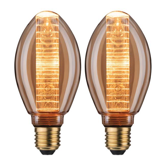 LED-Leuchtmittel Eylau 2er-Set 7 x 16 x 7cm Durchsichtig