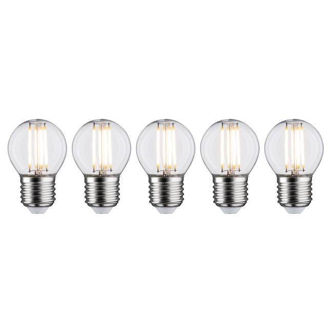 LED-Leuchtmittel Lila 5er-Set 4 x 7 x 4cm Durchsichtig