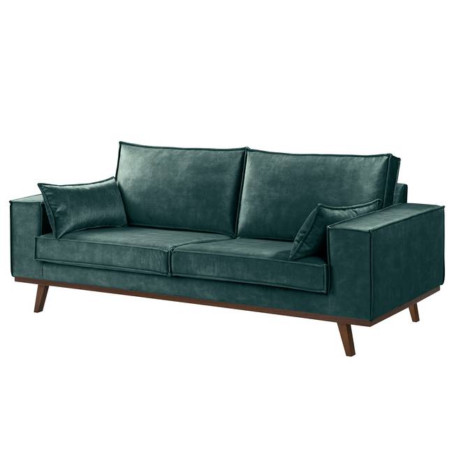 Sofa Jurga 2-Sitzer Blau Samt Tomi 199 x 81 x 91cm Modern