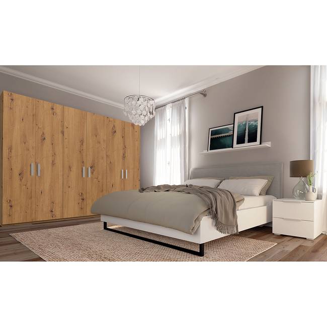 Drehtürenschrank pure 270 x 222cm Braun/Eiche Artisan Dekor