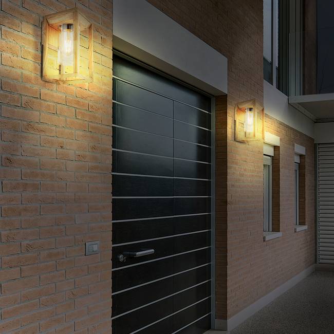 Wandleuchte Candela II 15 x 27 x 17cm Durchsichtig