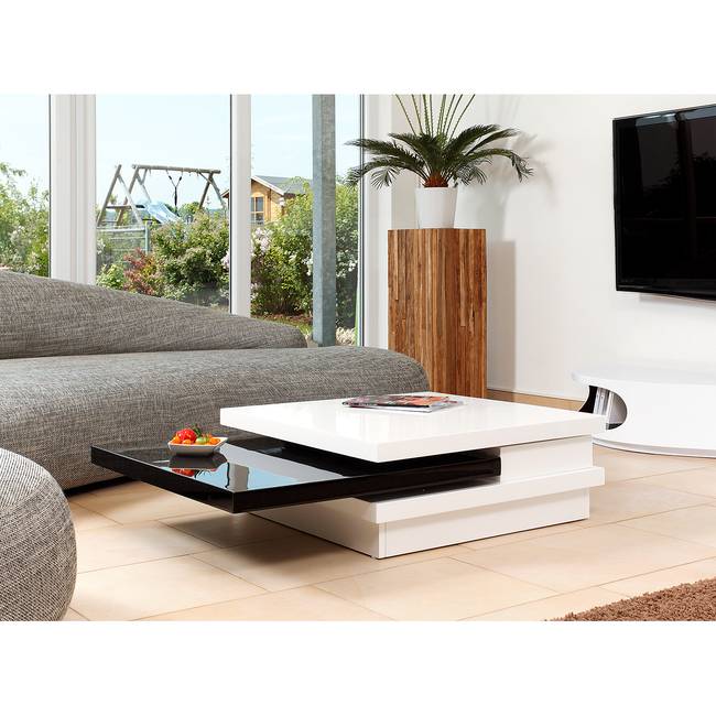 Couchtisch Rasala 120 x 30 x 80cm Weiß