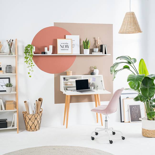 Sekretär 90 x 105 x 33cm Weiß