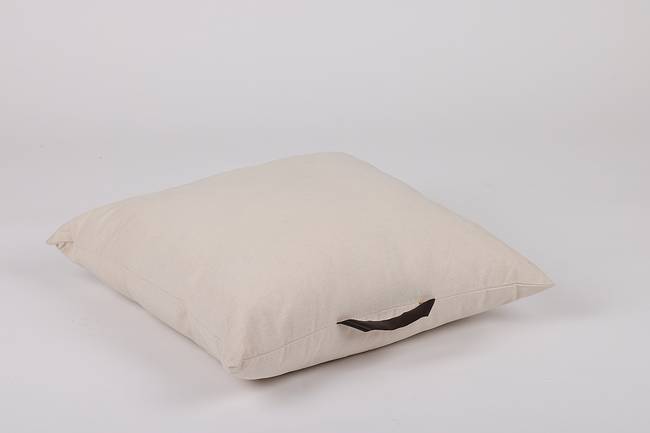 Bodenkissen Phoenix Beige/Beige 60 x 60cm Baumwollstoff