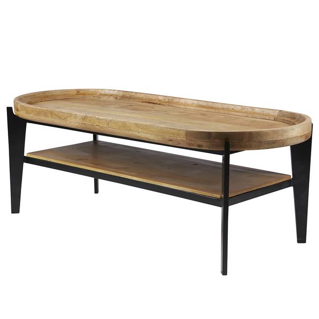 Couchtisch Sinaia 120 x 40 x 50cm Braun