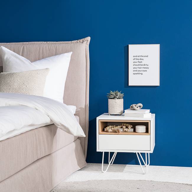 Nachtkommode Pilpala 50 x 50 x 40cm Weiß