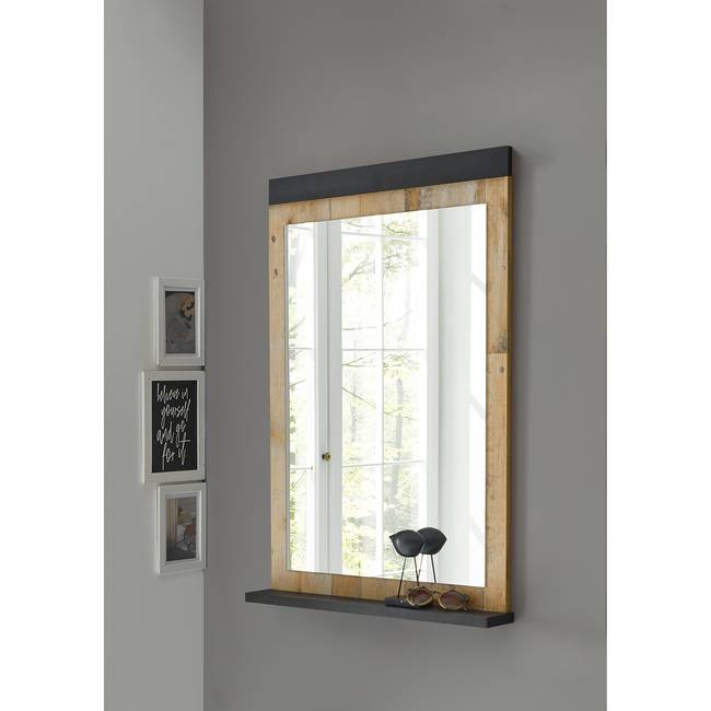 Spiegel I 66 x 95 x 10cm Braun/Eiche Dekor Spanplatte, beschichtet 66 x 95 x 10cm
