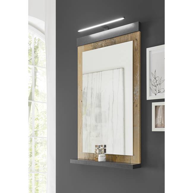 Spiegel III 56 x 100 x 10cm Braun/Eiche Dekor Spanplatte, beschichtet 56 x 100 x 10cm