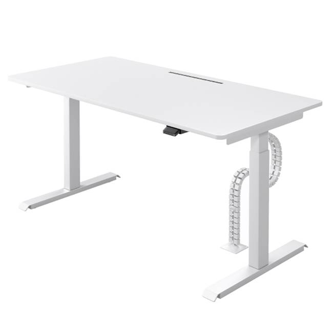 Schreibtisch Warnes 140cm Weiß/Weiß