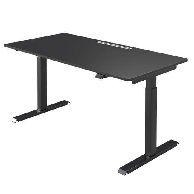 Schreibtisch Warnes III 120 x 71 x 60cm Schwarz/Schwarz