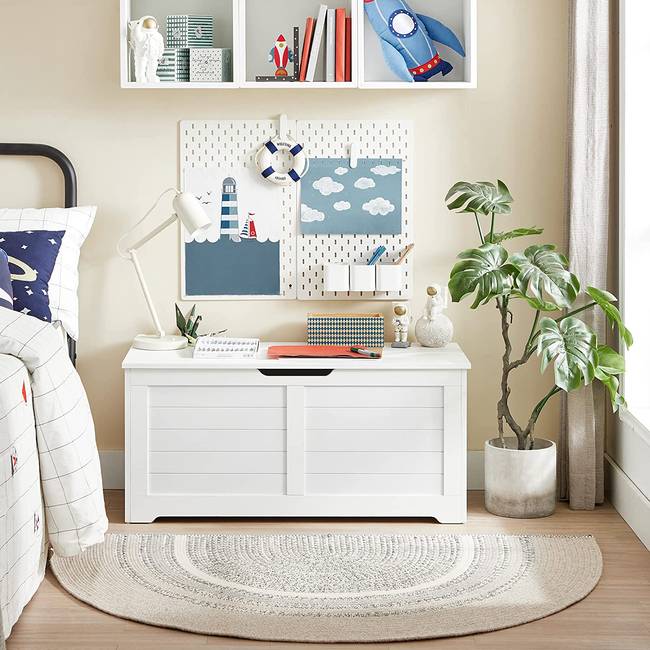 Garderobenbank Bombala I 100 x 46 x 40cm Weiß