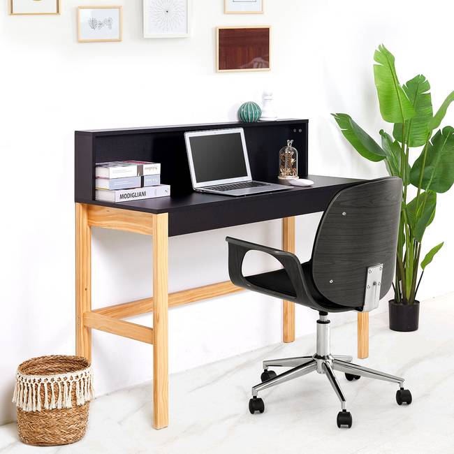 Schreibtisch Pelotas 120 x 101 x 45cm Schwarz