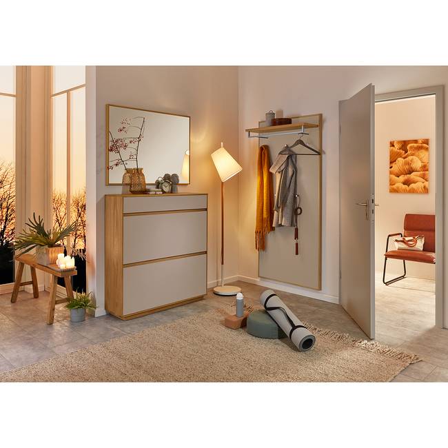 Spiegel V100 III 84 x 82 x 2cm Braun Rahmen: Massivholz Eiche, lackiert 84 x 82 x 2cm