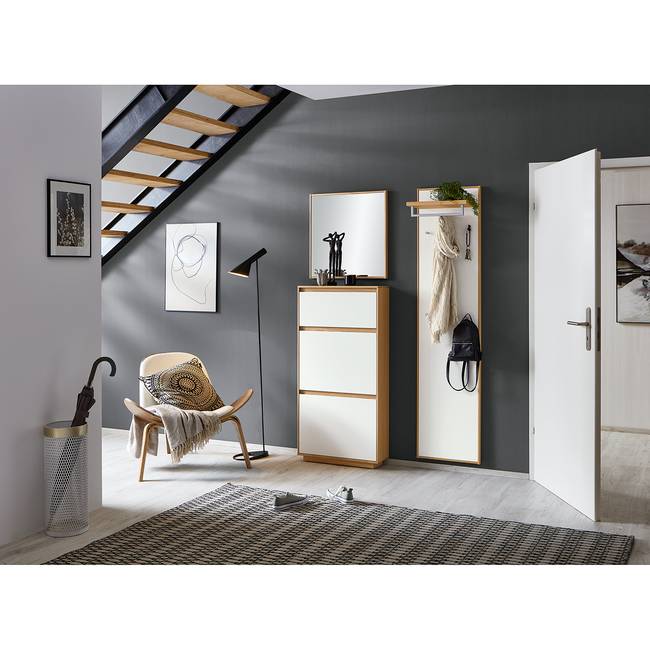 Spiegel V100 II 60 x 62 x 2cm Braun Rahmen: Massivholz Eiche, lackiert 60 x 62 x 2cm