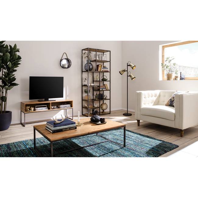 Couchtisch 110 x 35 x 70cm Braun/Akazie