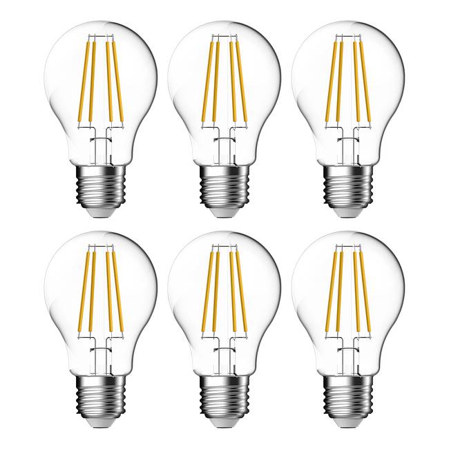 Leuchtmittel Fil II 6er-Set Ø 0cm Durchsichtig/Durchscheinend