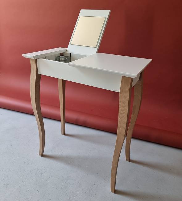 Schminktisch 65cm Weiß/Weiß