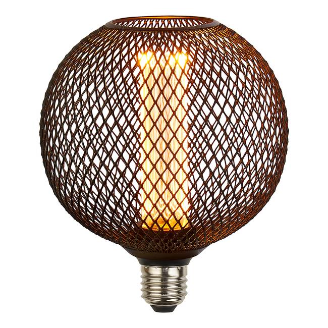 LED-Leuchtmitte Lorient Rund 12 x 15 x 12cm Schwarz/Schwarz