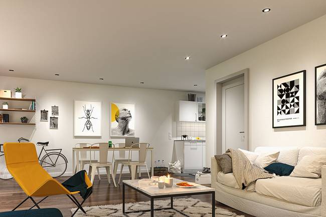 LED-Leuchtmittel Coin Dimmbar 5 x 4 x 5cm Weiß/Weiß