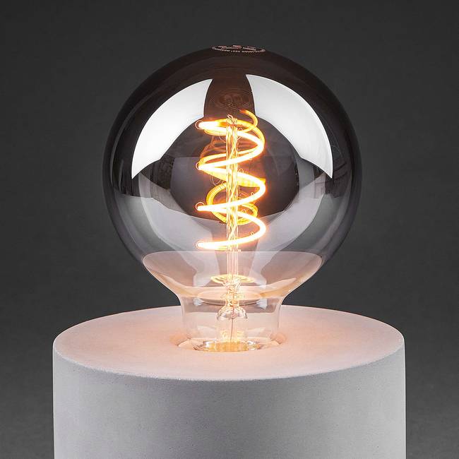 LED-Glühbirne Smoky 14 x 0 x 10cm Grau/Grau