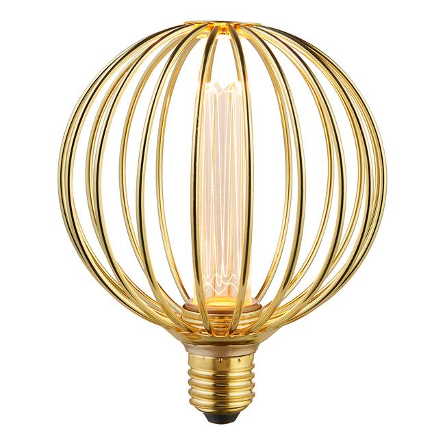 LED-Leuchtmittel Globe 13 x 16 x 13cm Gold/Gold