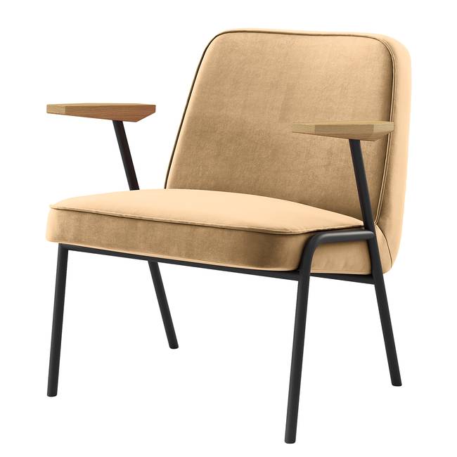 Loungesessel Camaces Braun Samt Velina 62 x 68 x 62cm