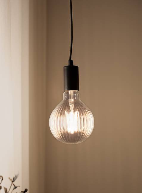 Leuchtmittel Lines Ø 12cm Durchsichtig/Durchscheinend