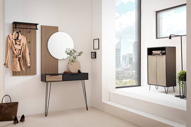 Spiegelelement Hank 80 x 109 x 3cm Braun Spanplatte, beschichtet 80 x 109 x 3cm