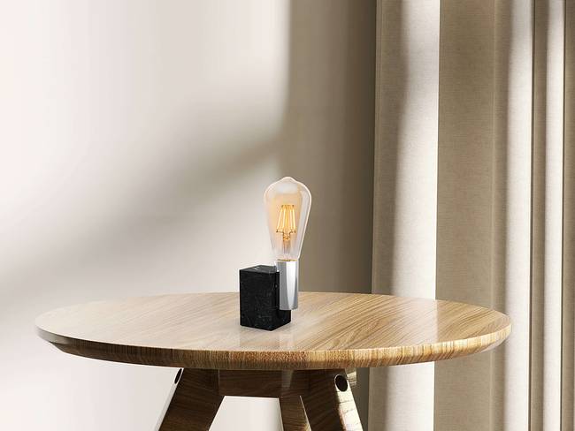 LED-Leuchtmittel Druno 4er-Set Ø 6cm Durchsichtig