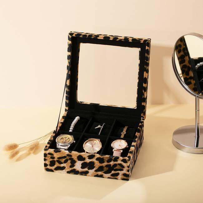 Schmuckkasten Blasen 18 x 7 x 18cm Schwarz/Braun/Braun/Schwarz