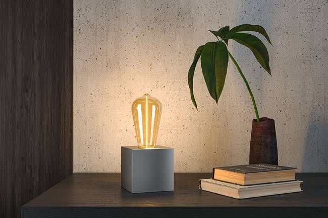 LED-Leuchtmittel Floating Shine ST64 6 x 14 x 6cm Gold/Gold