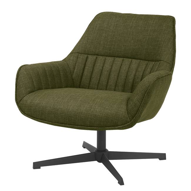 Loungesessel TSOUL Grün/Grün Webstoff 77 x 81 x 83cm